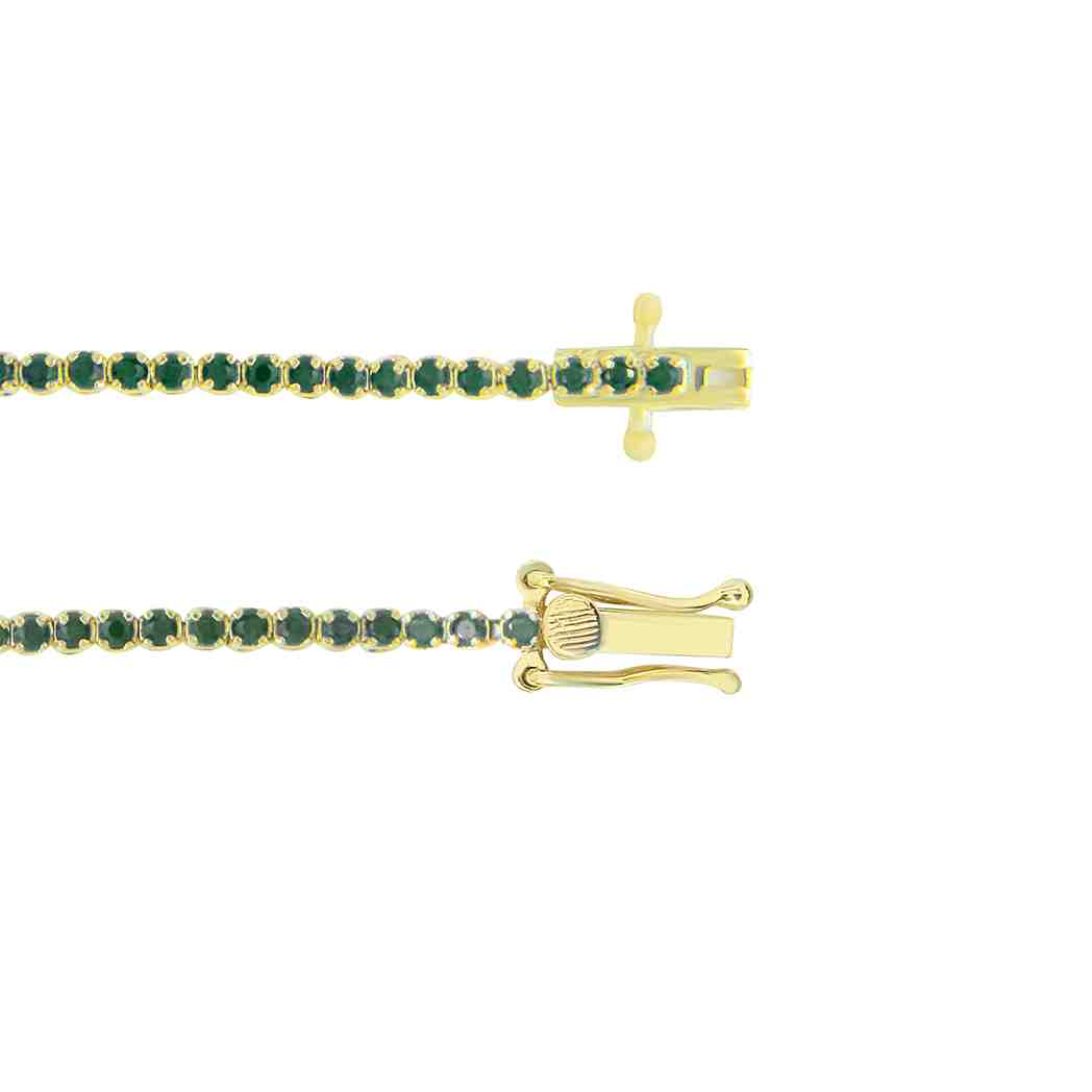 Tiger Prong Tennis Emerald Brecelet BR1A100L700EM